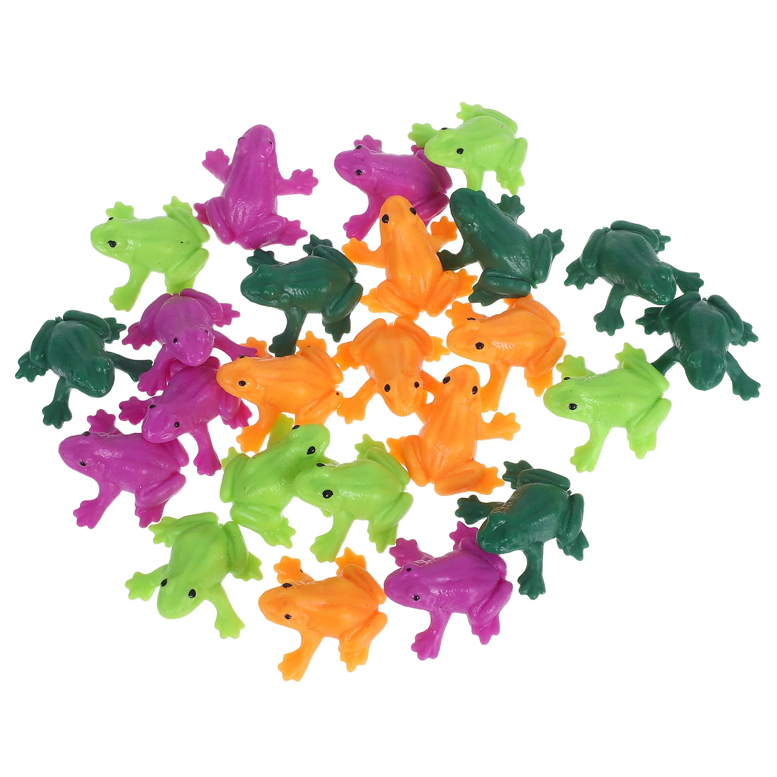 

24Pcs Lifelike Plastic Frog Figurines Miniature Durable Fairy Garden Moss Landscape Home Office Decoration Simulated Frog