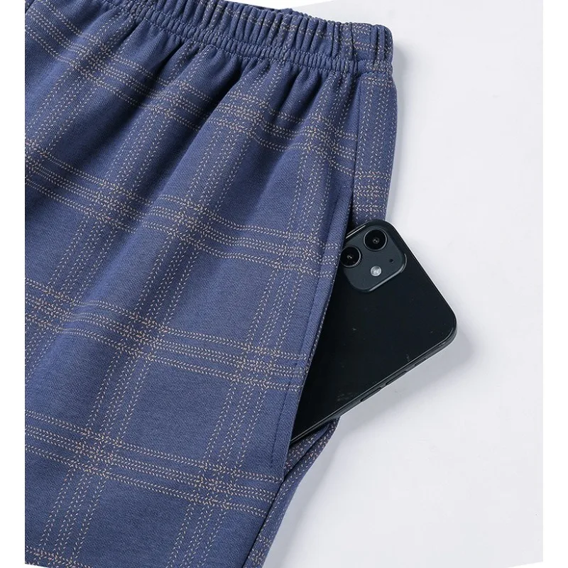 Ropa de dormir para hombre, jersey de manga larga de algodón puro para primavera y otoño, versión coreana, conjunto de traje para casa para adolescentes de talla grande