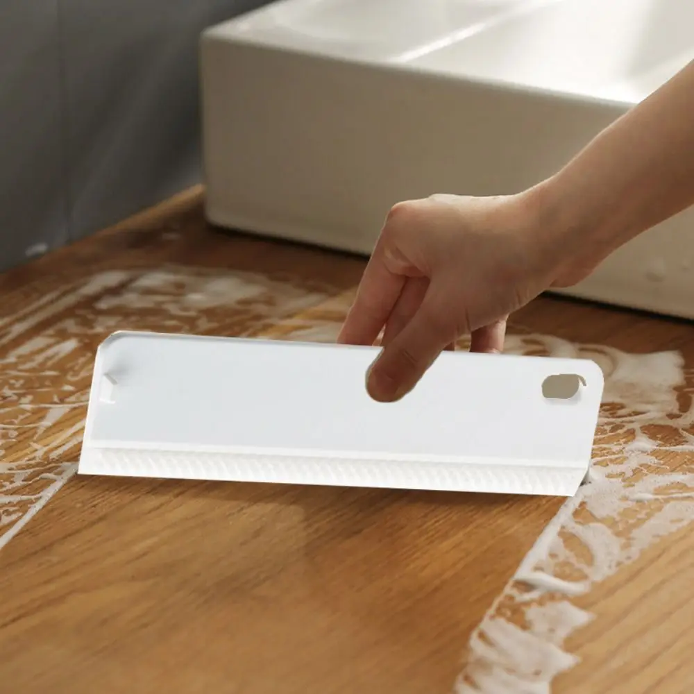 Grattoir à verre Portable, outil de nettoyage de vitres en plastique sans traces, nettoyeur de miroir de voiture doux, salle de bains 3 pièces