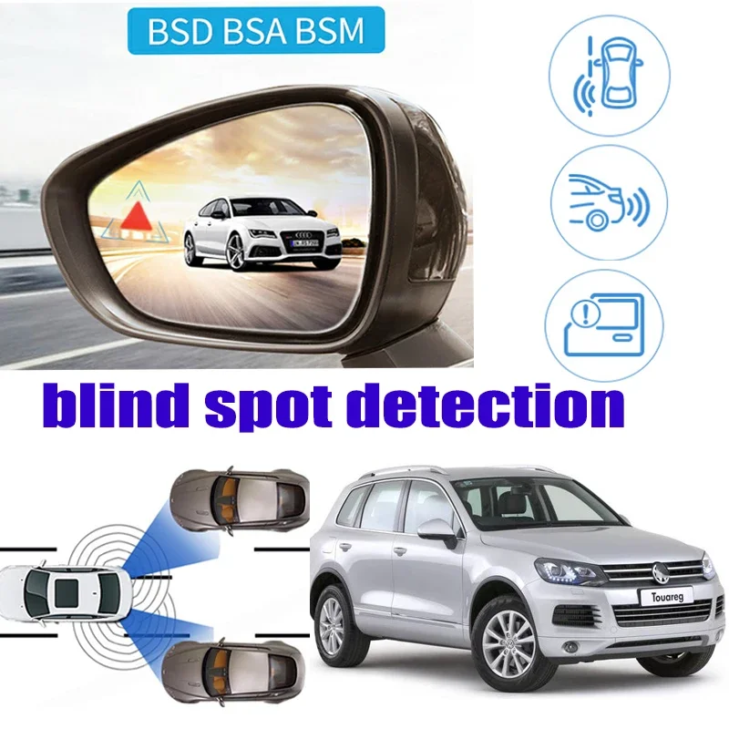 Per Volkswagen VW Touareg 7P 2010 ~ 2018 Auto BSD BSA BSM Area Cieca Spot Avvertimento Sicurezza Drive Avviso Specchio Rilevamento Radar Posteriore
