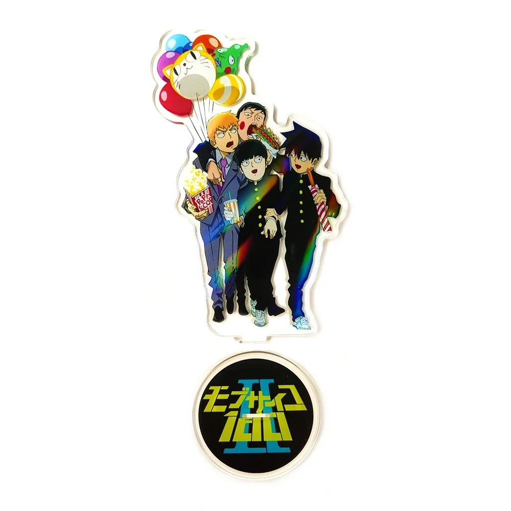 Mob Psycho 100 Mobu Saiko Hyaku Reigen Arataka Ekubo Ritsu GM acrylic stand figure model plate holder cake topper anime