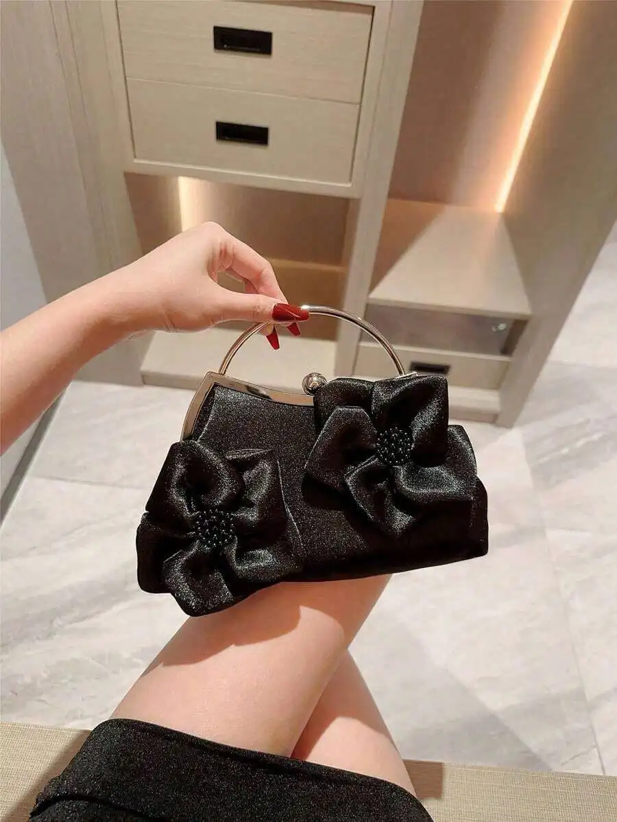 

Vintage Floral Clutch Handbag For Formal Evening Party Wedding Prom