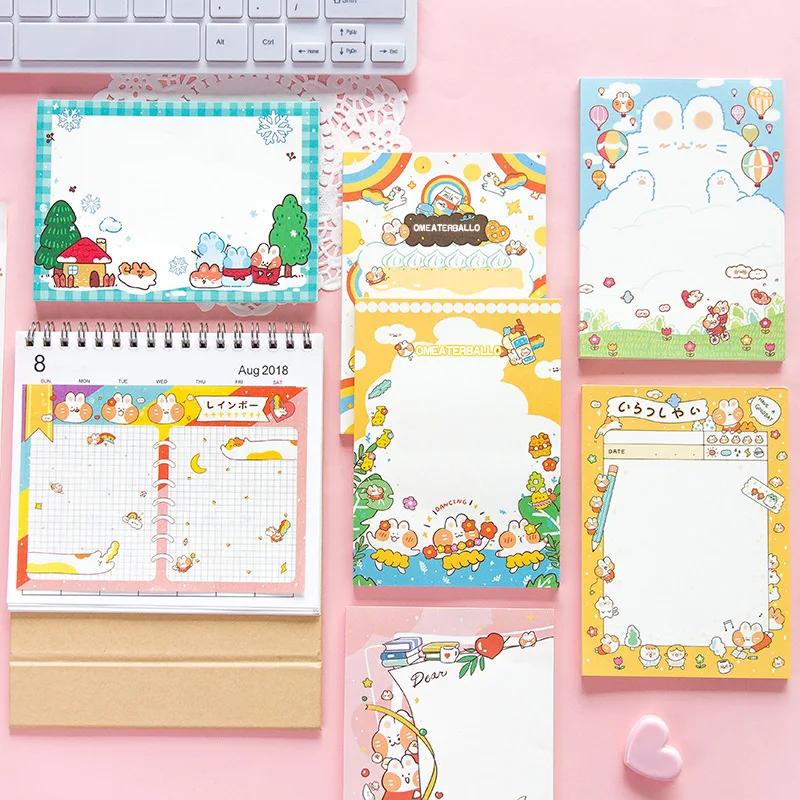 50 Sheets Kawaii Notebook Message Notebook Cute Plan Notebook Kawaii Office Supplies Korean Stationery School Supplies