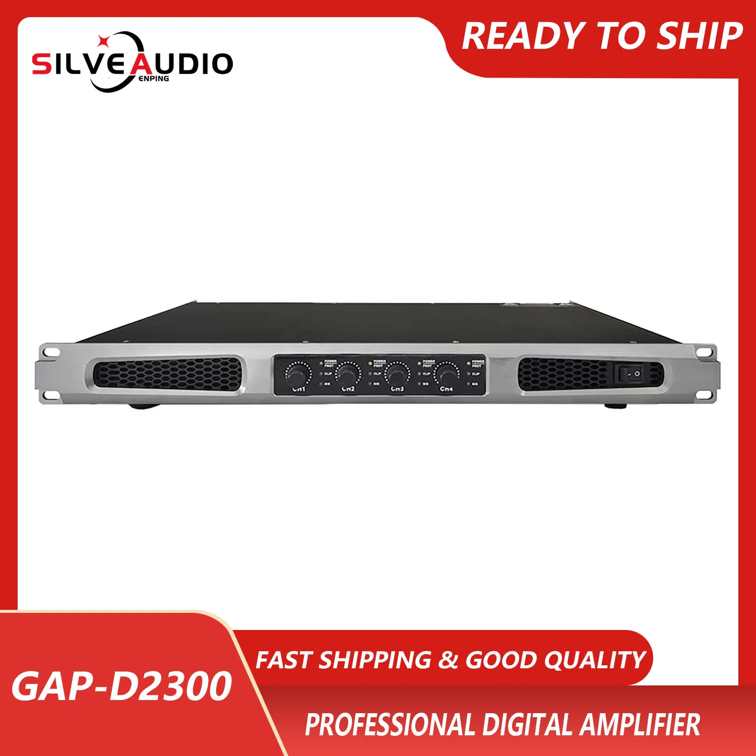 

GAP-D2300 Professional 2 Channel 4 Channel Power Amplifier 600W*2 Powerful High Power Amplifier For KTV Outdoor Concert