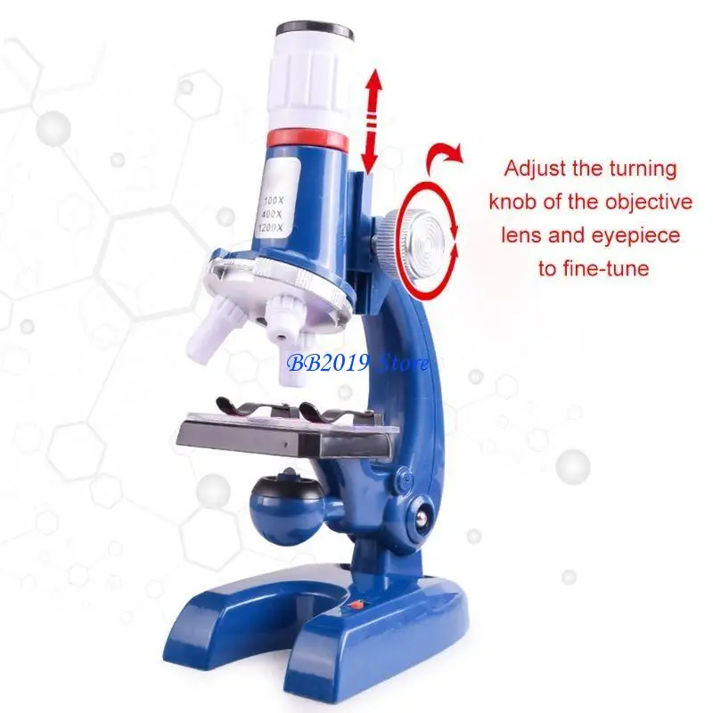 Q0KB 100X-1200X microscópio biológico para titular do telefone com celular brinquedo educacional