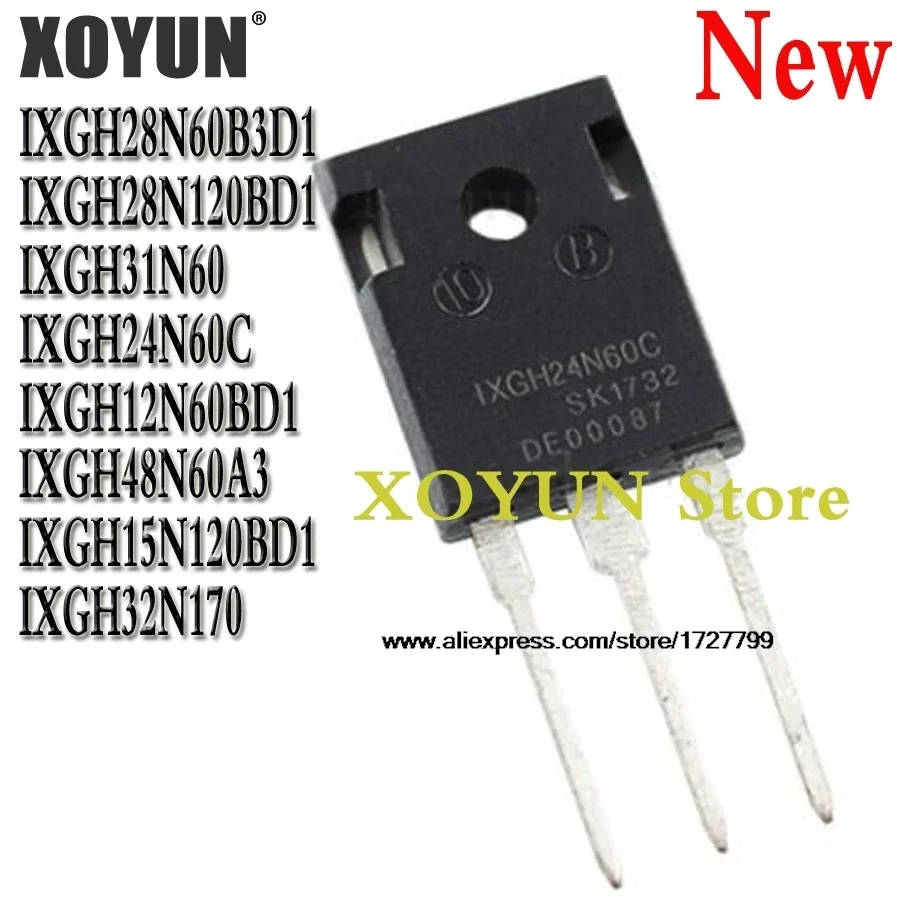 5pcs IXGH28N60B3D1 IXGH28N120BD1 IXGH31N60 IXGH24N60C IXGH12N60BD1 IXGH48N60A3 IXGH15N120BD1 IXGH32N170 TO247 MOS FET TO-247