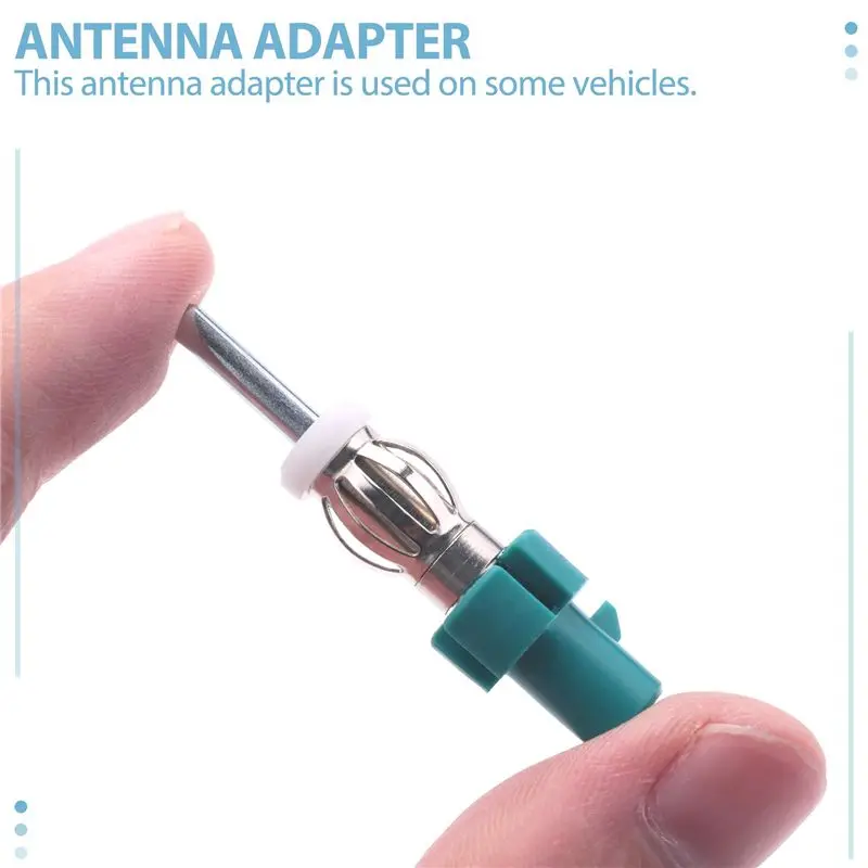 Efficientt-Car Stereo Antenna Adapter FM AM Radio Connector - Fakra To DIN Antenna Plug Converter For Car Receiver