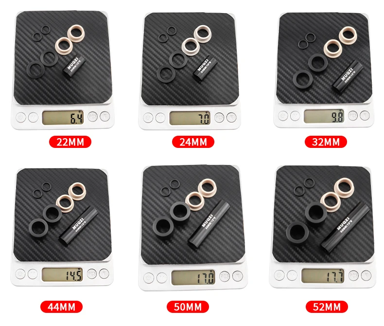 MTB Hintere Stoßdämpfer Buchse 22 24 25 30 32 44 50 52 54 68mm Fahrrad Hinterradaufhängung Stoßdämpfer DU Buchse Unterlegscheibe ID 8mm OD 12mm – Detail 13