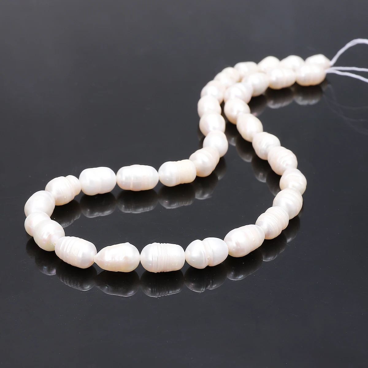 3-4mm A Threaded Rice Shaped Pearls Natural Freshwater Pearls Spacer Beads for Jewelry Making DIY Necklace Bracelet Accessories image 5