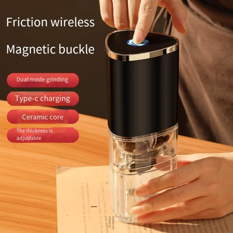 1 PCS Portable Electric Coffee Grinder TYPE C USB Charge Ceramic Grinding Core Home Coffee Beans Pulverizer Grinder