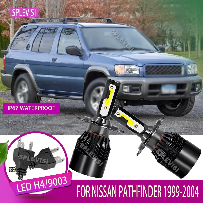 

6000K Pure White LED Headlight Bulbs, No Dark Spots for Cars, Trucks, SUVs For Nissan Pathfinder 1999 2000 2001 2002 2003 2004