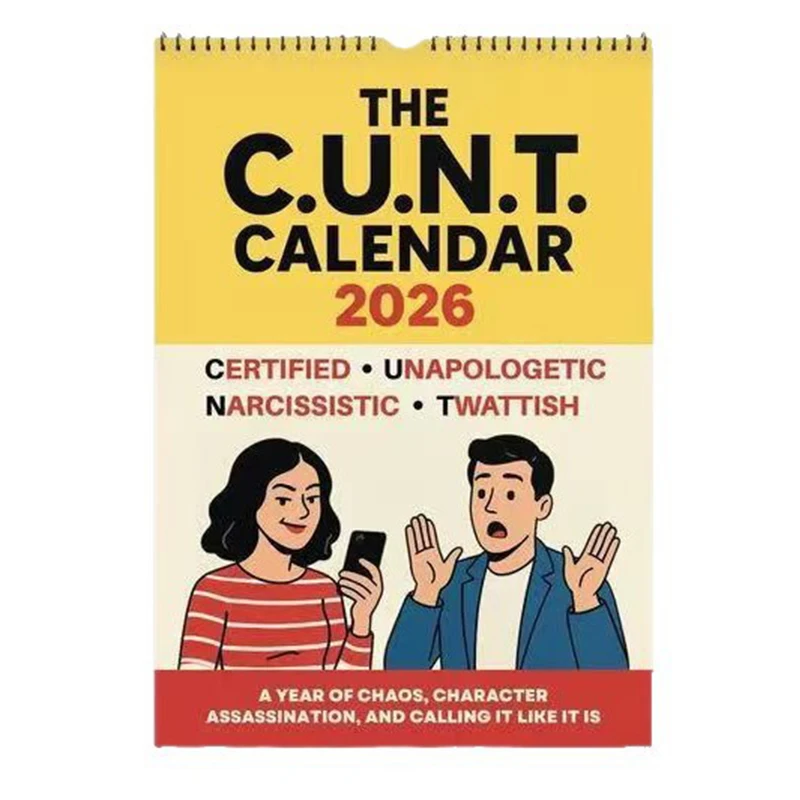 2026 Calendar - Easy-to-Hang Calendar to Welcome the New Year  Desk Calendar Planner Funny Calendar Wall Calendar