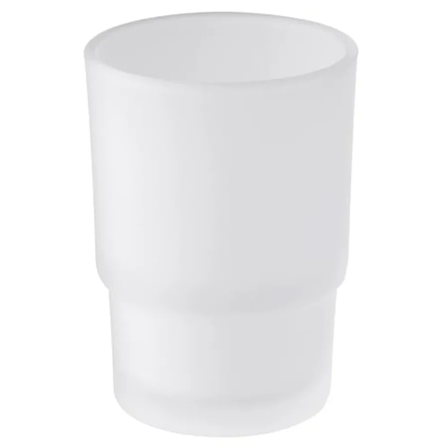 

Bathroom Rinsing Cup, Frosted Glass Tumbler Cup, Toothbrush and Toothpaste Holder Drinking Glasses Glassware
