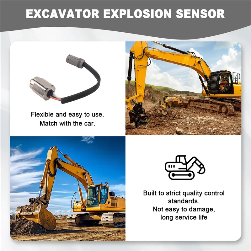 A11M-Excavator Knock Sensor5748680 574-8680 للحفارة HD10 سلسلة لوادر موصل آلات انفجار الاستشعار