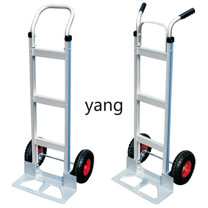 CX  aluminum alloy trolley pulling cargo handling hand push two-wheeled household luggage trailer