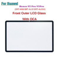 For Huawei Honor V7 Pro BRT-AL00 BRT-W09 BRT-AL00 BRT-AL00V Touch Screen Panel Tablet Front Outer LCD Glass Lens With OCA