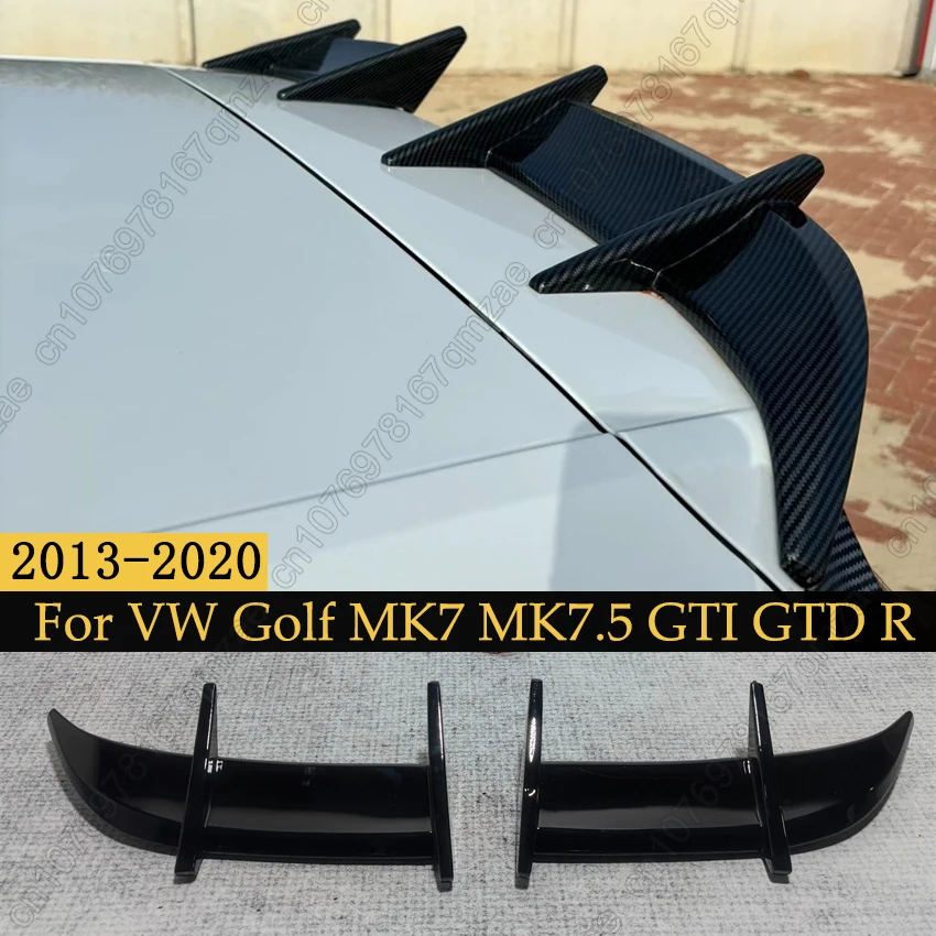 

AK Style Car Rear Trunk Roof Lip Spoiler Wing Body Kits Tuning For VW Golf 7 7.5 MK7 MK7.5 GTI GTD R 2013-2020 Rear Spoiler Cap