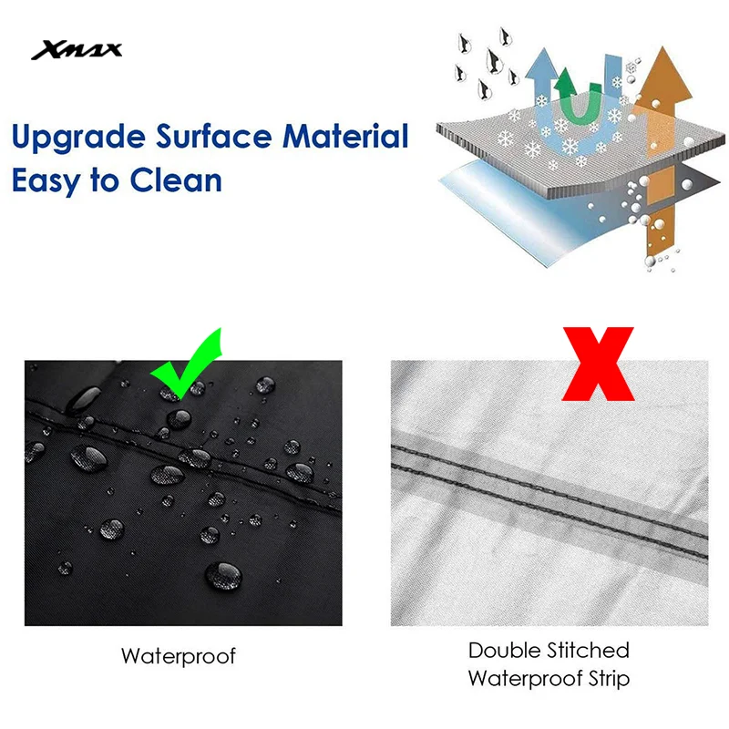 For YAMAHA XMAX X-MAX 125 250 300 400 Motorcycle Cover Outdoor Waterproof Uv Protector Dustproof Rain Covers