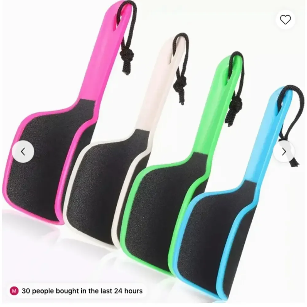 1 шт., профессиональная высококачественная U-образная наждачная бумага, пластиковая пилка для ног, средство для удаления мозолей, профессиональный скруббер для ног, маникюрный инструмент