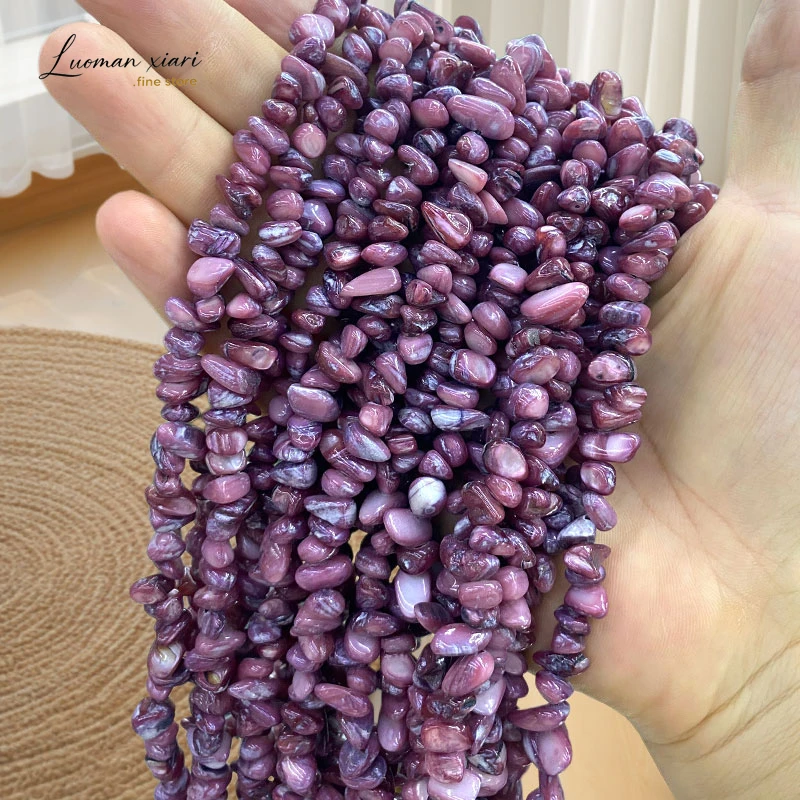Natural Shell 5-8mm Irregular Dark Red Loose Spacer Beads for Jewelry Making Diy Necklace Bracelet Charms Accessories 40cm