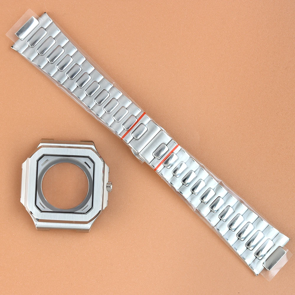 

38MM NH35 Watch Case Bracelet Waterproof Fit Cabitus Watch Accessories For NH35 NH36 NH38 Movement 29.5MM Dial Sapphire Glass