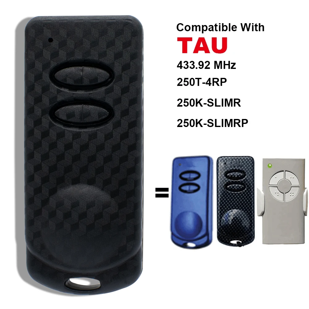 TAU 250K-SLIM RP Garage Remote Control for TAU 250T-4RP 250K-SLIM 433.92MHz Rolling Code Gate Door Opener 2/4 Buttons Keys