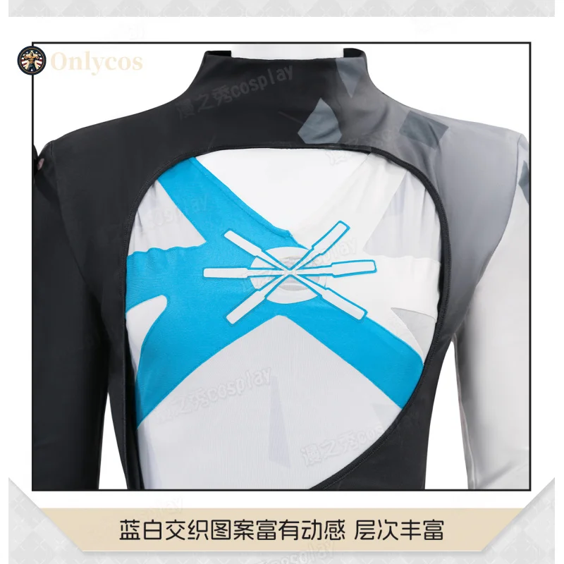 ชุดคอสเพลย์ Luna Snow จากเกม Rivals ชุดจั๊มสูท เสื้อคลุม หูฟัง ชุดปาร์ตี้ ชุดฮาโลวีน ชุดเล่นบทบาทสมมติ เสื้อผ้า Onlycos