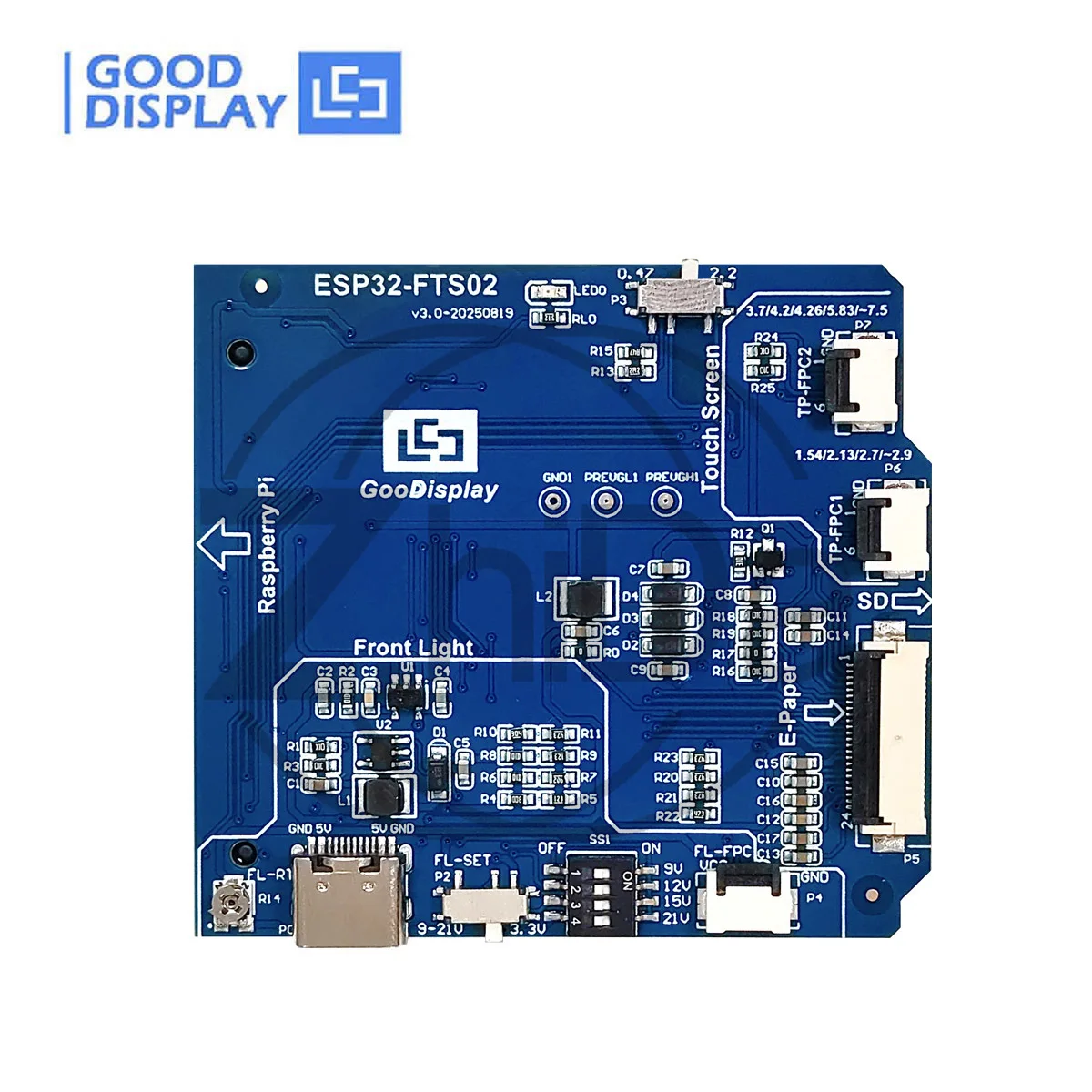 SPI E‑Paper Adapter Board, E‑Ink Display Connection Module for Raspberry Pi ESP32 Microcontroller DIY Project
