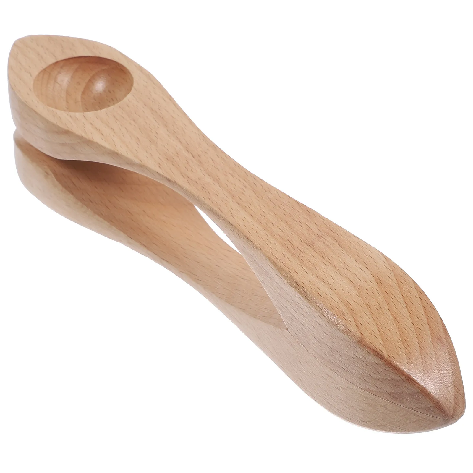 Wooden Musical Spoon Kid Performance Instrument Natural Wood Material Simple Design Children Percussion Instrument Early