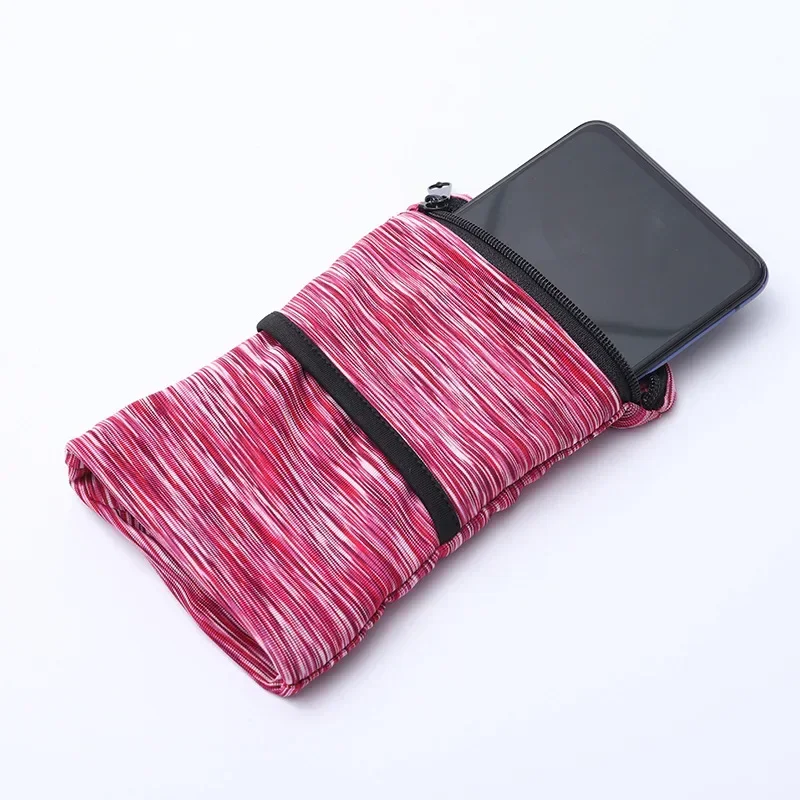 Zipper Running Bags Lightweight Wrist Wallet Pouch for Phone Key Card Sweatband Gym Fitness Sports Cycling Wristband Arm Bag