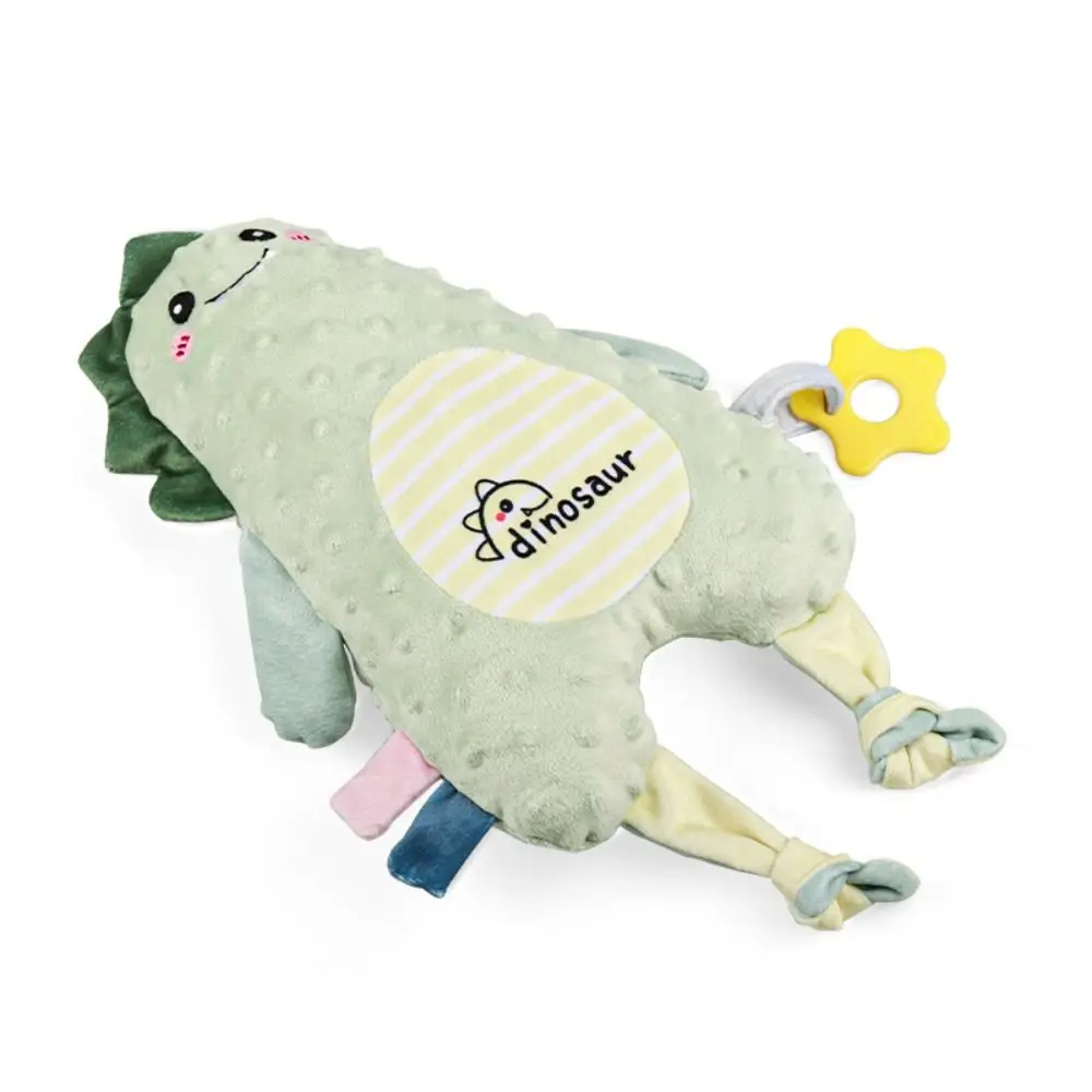 PP algodão leão animal brinquedos de pelúcia leão coelho dinossauro apaziguar toalha brinquedos calmantes macio recheado bebês consolador