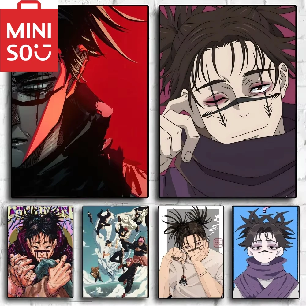 MINISO Oil Painting By Numbers Choso Jujutsu Kaisen Anime DIY Number Drawing Canvas Pictures By Numbers Home Decor 