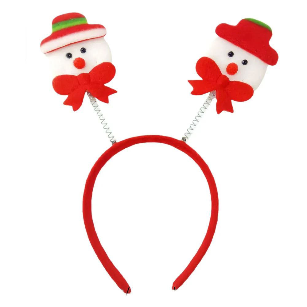 10Pcs Random Style Christmas Headbands - Festive Plastic Hairbands with Santa Claus, Snowman, and Reindeer Antlers, Suitable for Holiday Party Decorations, Best for Christmas, Perfect for Halloween, Christmas