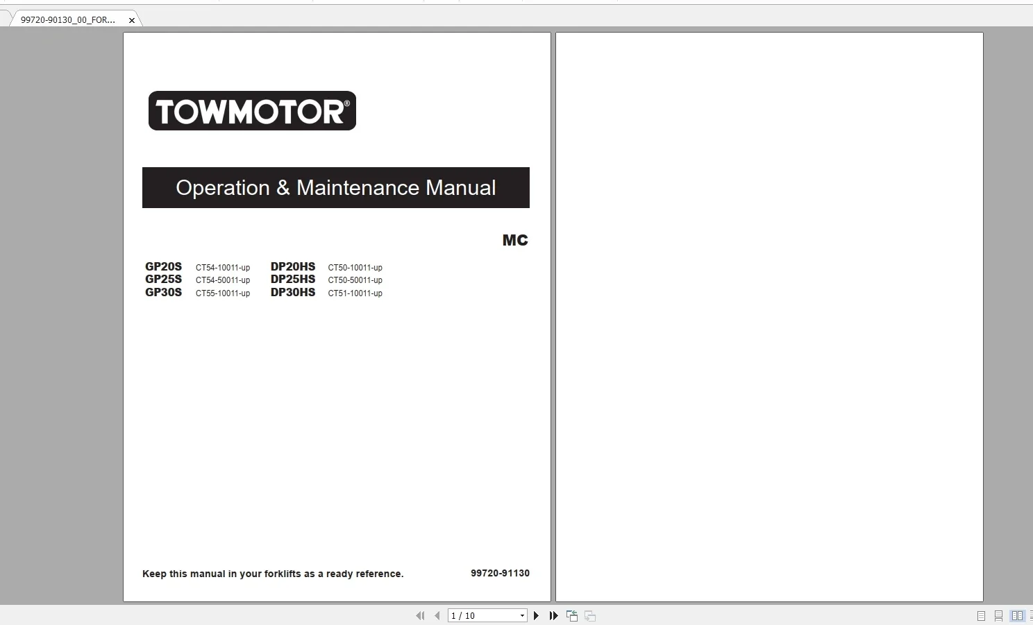 CAT Forklift 33.56GB MCFA Full Collection New Updated 03.2022 Manuals PDF