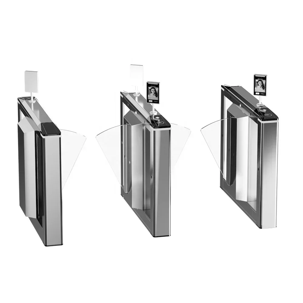High Security Durable Flap Speed Barrier Gate Card Scan Flap Barrier Metro Gates