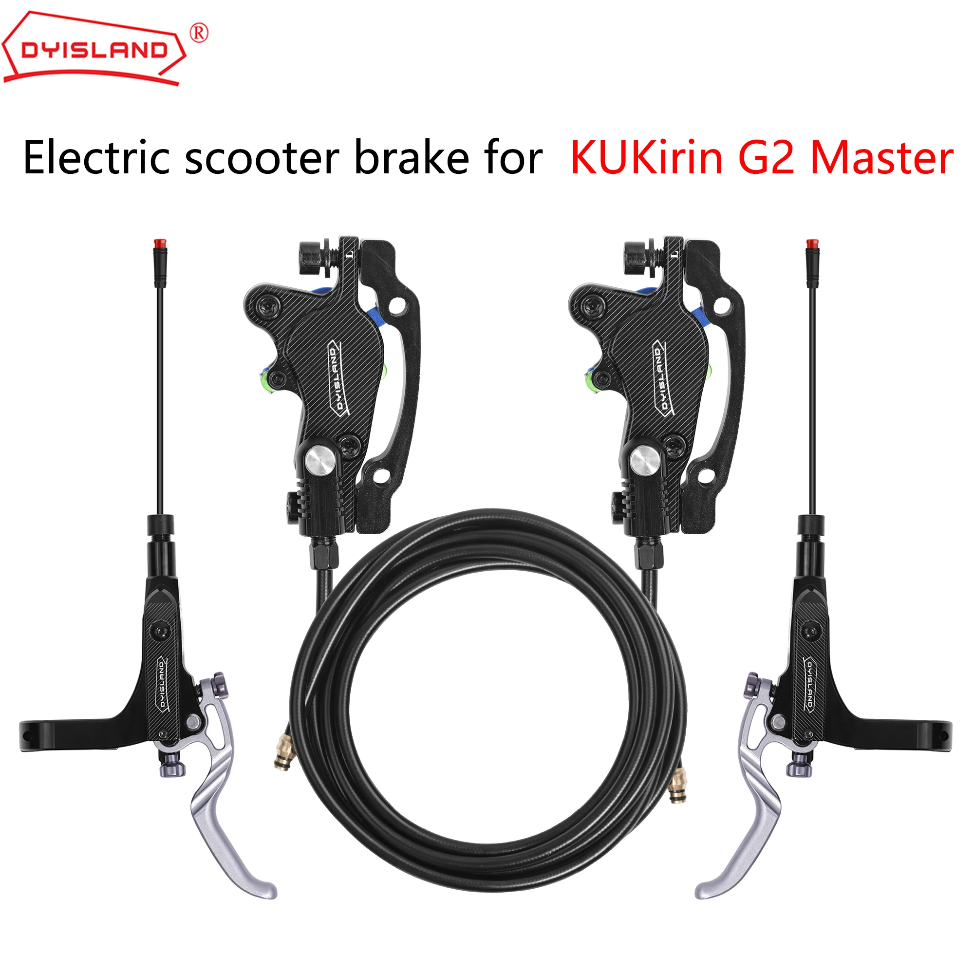 

For KUKirin G2 Master G2 Max Electric Scooter Hydraulic Brake 2Pin Power Off Electric Scooter Brake