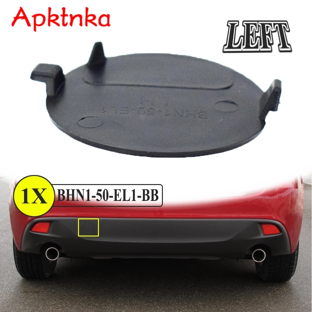 For Mazda 3 Axela BN BM 2014 – 2018 Car Rear Bumper Hook Tow Eye Cap Trailer Cover Left Side 14 15 16 BHN1-50-EL1-BB 2015 2016