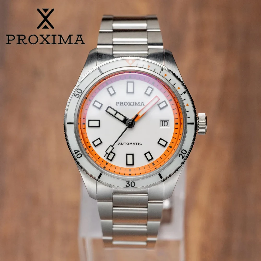 

Proxima PX1703 Luxury Diver Watch Business Waterproof Male Clock PT5000 Men Watches Stainless Steel Sapphire Bezel BGW9 Luminous