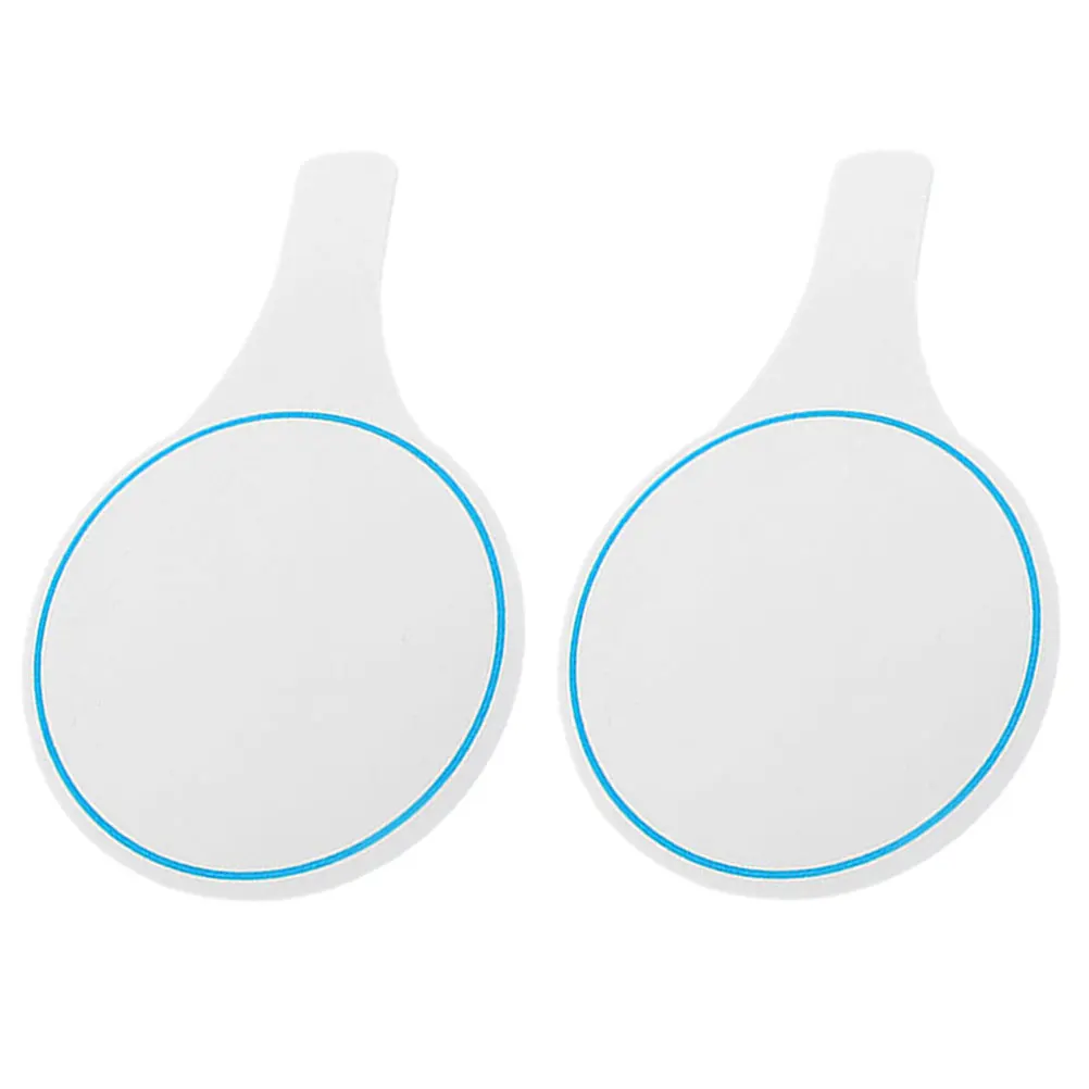 

2pcs Scoreboard Erase Double Sided Whiteboard Whiteboard Handheld Auction Paddles Student Blue Writing Pad Reusable Marker Board