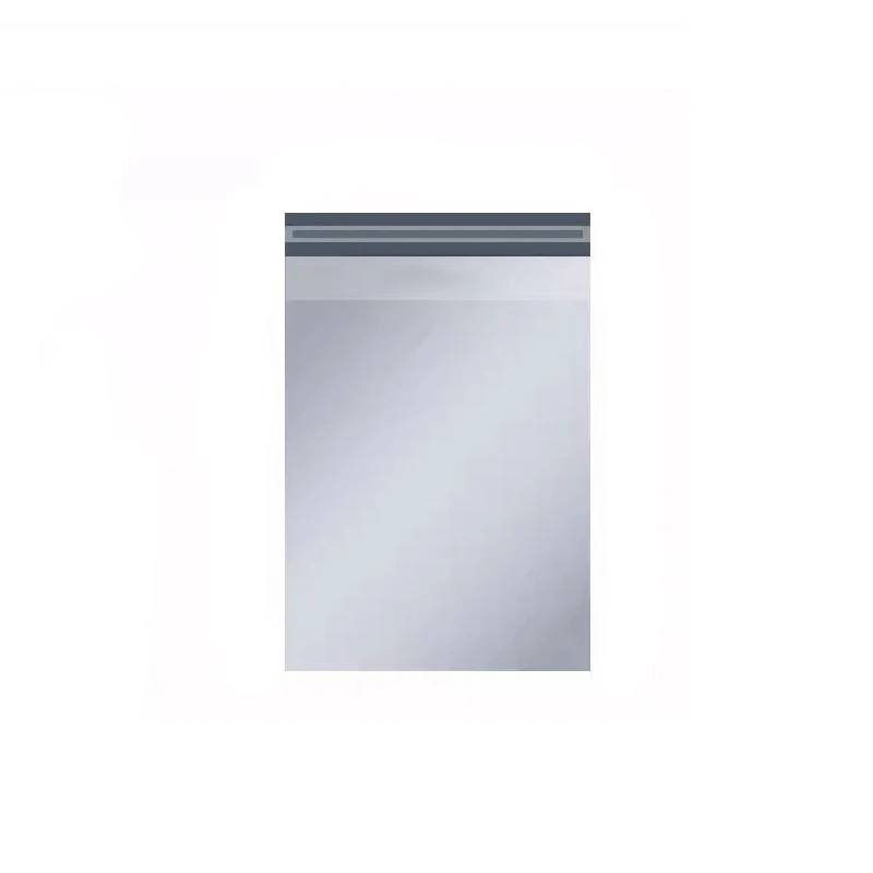 Bolsa de mensajería pequeña de polietileno para embalaje de ropa, bolsa de correo impermeable, color gris plateado, 10 piezas
