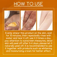 Lotion exfoliante à l'orange pour peaux foncées, éclaircissante, élimine les peaux mortes, nettoyante, hydratante, illuminatrice, huile exfoliante puissante 5