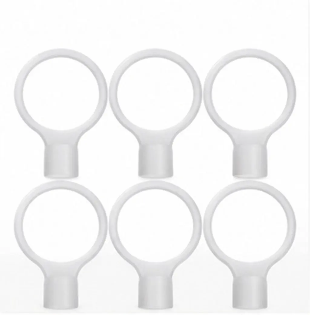 6pcs Flexible Plastic Safety Cone Connectors for Traffic Cones, Road Barrier, Parking & Construction