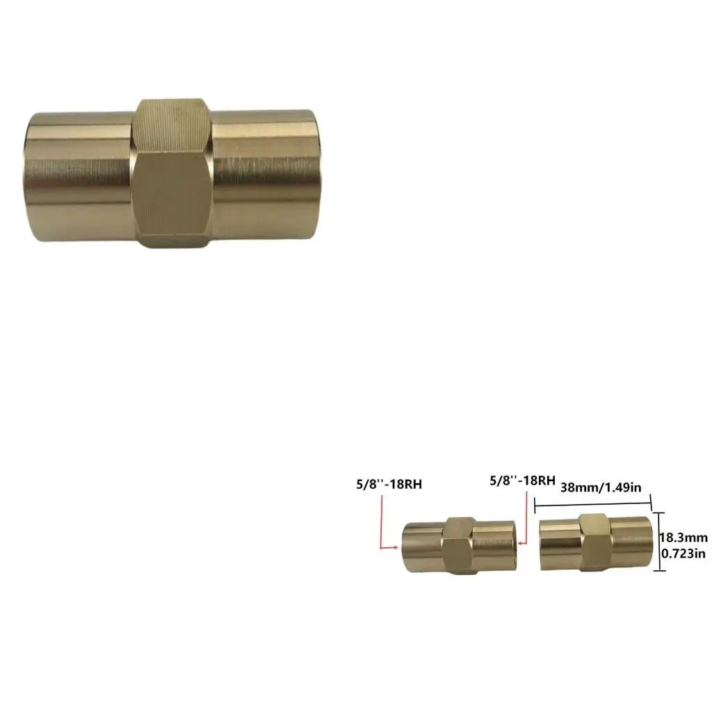 Welding Hose Adapter Brass Arced Hose Coupler For Professional Workshop Use