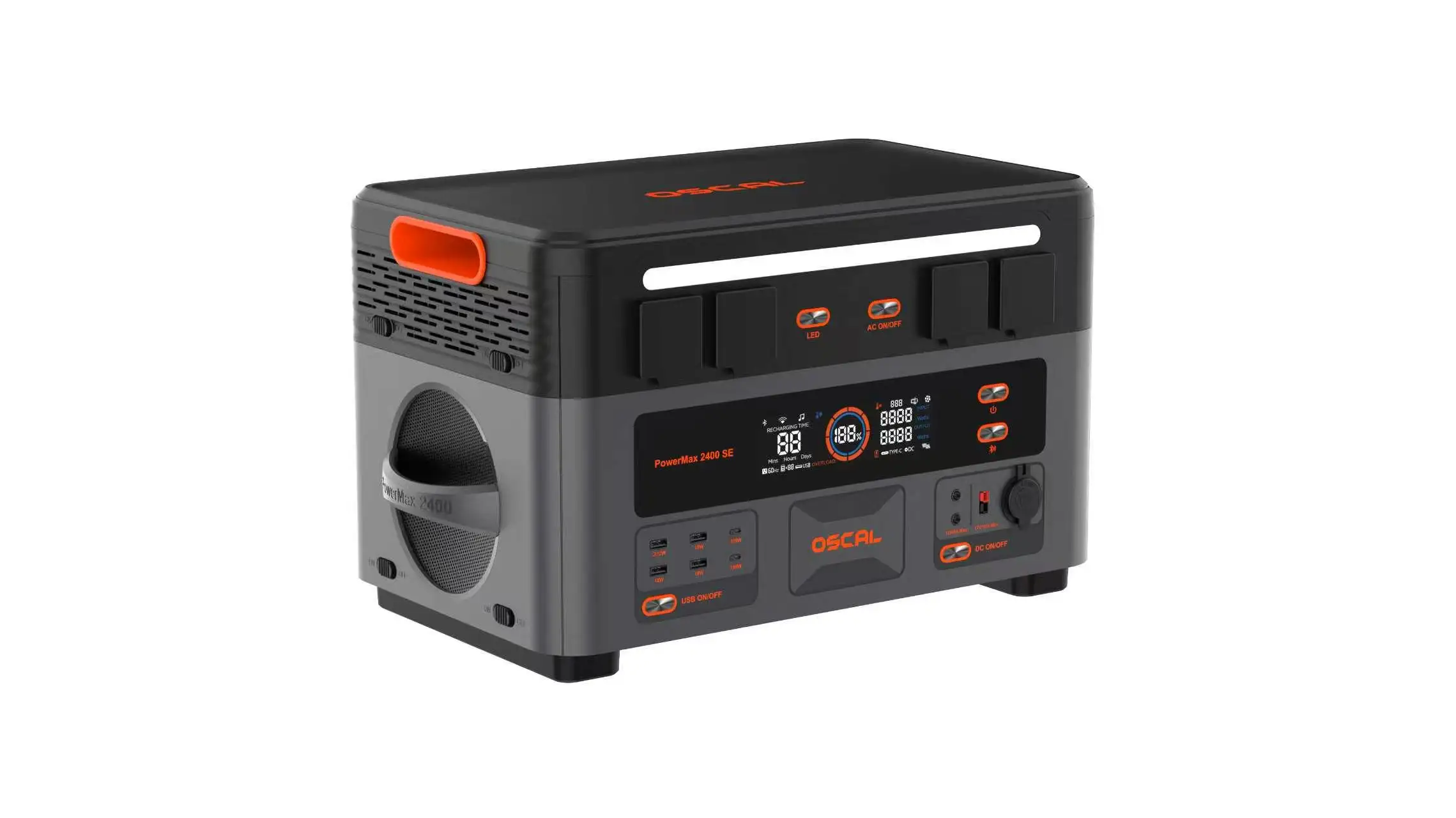 Blackview OSCAL PowerMax2400SE Tragbare Powerstation 2400W 2016Wh LiFePO4-Batterie Solargenerator EU-Lager für Outdoor-Camping, Wohnmobile und Notfälle