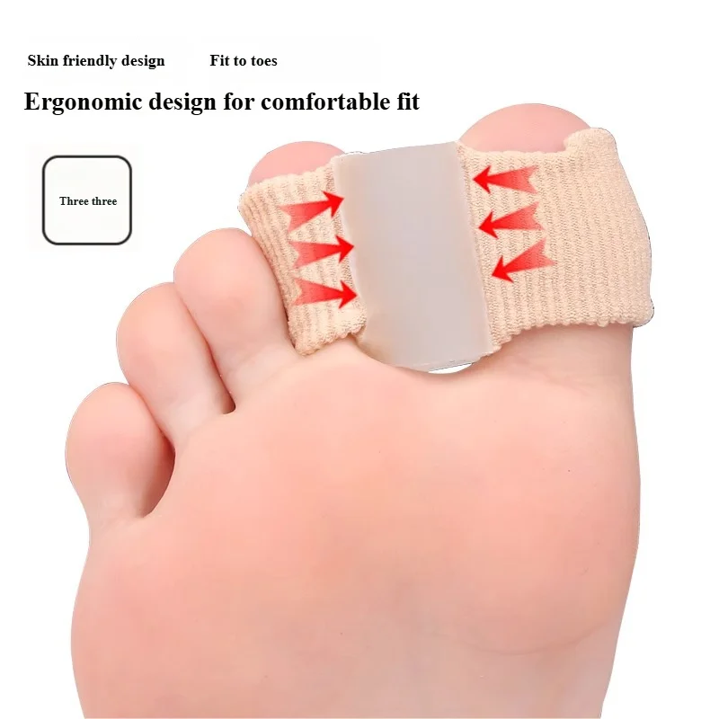 اثنين فاصل أصابع القدم أروح الورم مصحح تقويم العظام قدم العظام الضابط الإبهام مستقيم باديكير أدوات العناية بالقدم #1
