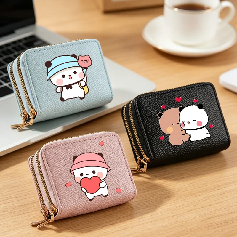 

Bubu One Two Cute Bear Good-looking Wallets for Women Anime Large Capacity Money Bag Female Portable Fashion Credit Card Holder