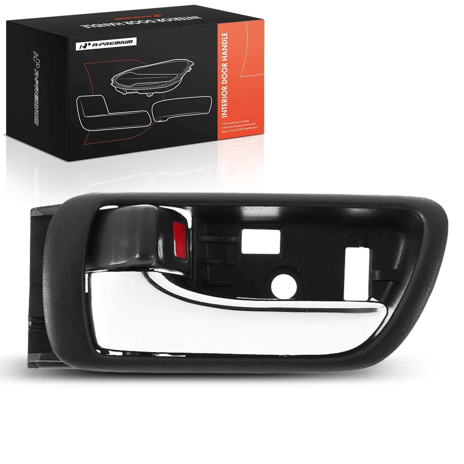 A-Premium Front Driver or Rear Driver Side Chrome+Black Interior Door Handle for Toyota Camry 2002-2006