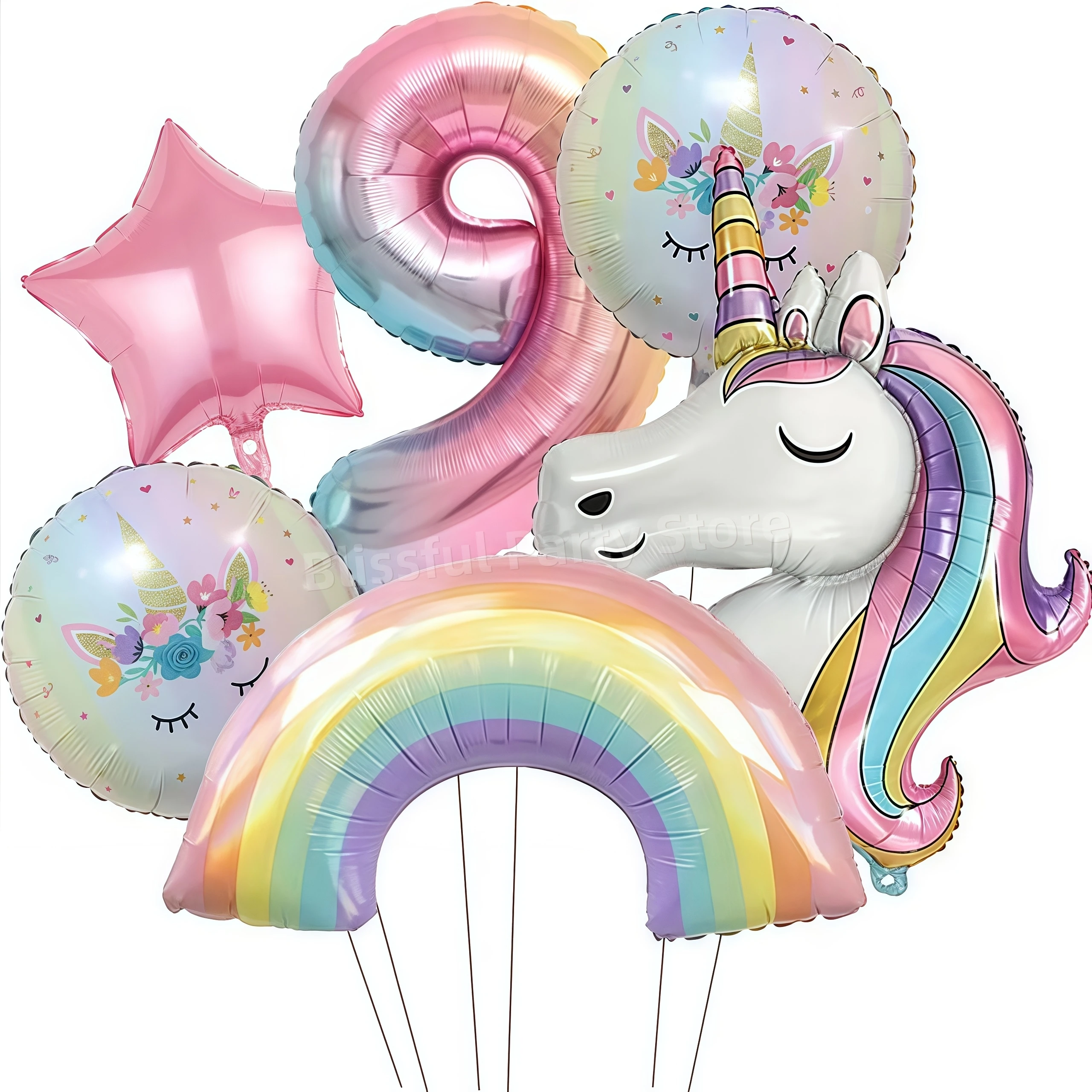Eenhoorn Ballonnen Verjaardag Decoratie Regenboog Eenhoorn Folie Ballon Feestartikelen Kamer Decor Kinderen Meisjes Gunst Baby Douche Globos