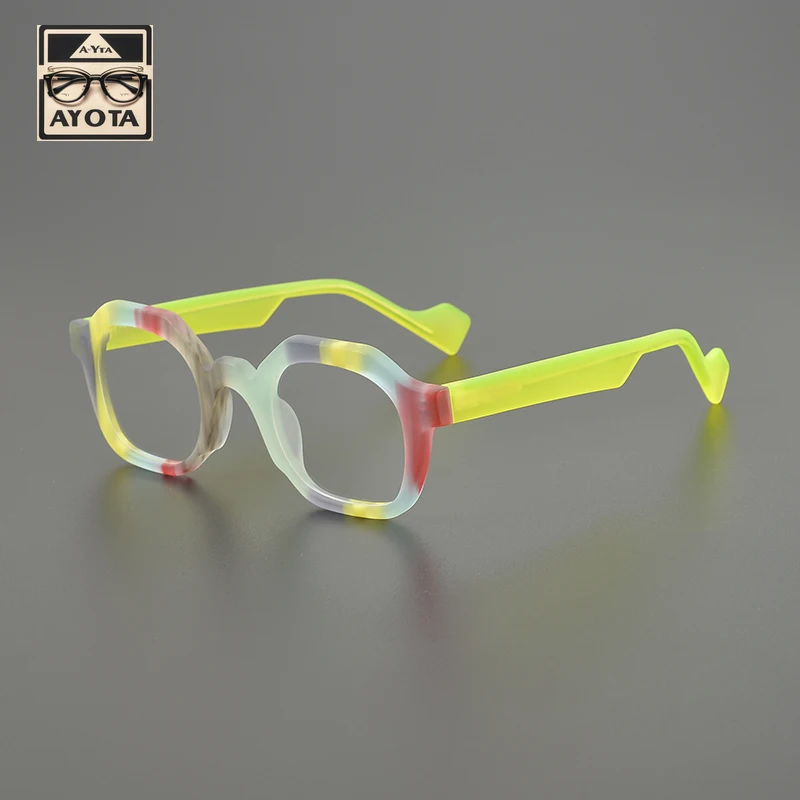 2025 New Acetate Frosted Color Match Fashion Frame Men's High-quality Hand-made Optical Reading Prescription Glasses for Women