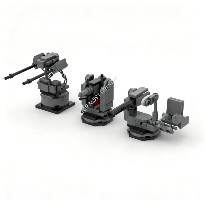 140-teiliges MOC Icons Helldivers 2 Sentry Stratagems Modellbausatz Architektur-Weihnachtsgeschenk Lernspielzeug für Kinder